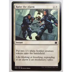 MTG Magic The Gathering Raise The Alarm Instant Card White Fate Reforged 2015 - Image 1