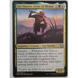 MTG Magic The Gathering Zar Ojanen Scion Of Efrava DMU 227/281 Green White - Image 1