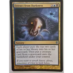MTG Magic The Gathering Extract From Darkness Card Conspiracy Blue Black - Image 1