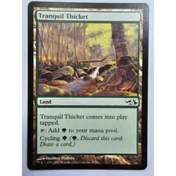 MTG Magic The Gathering Tranquil Thicket Land Card Elves vs Goblins - Image 1