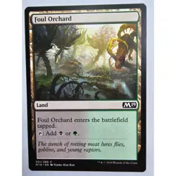 MTG Magic The Gathering Foul Orchard M19 Land Card - Image 1