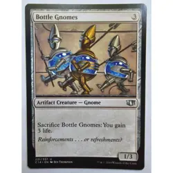 MTG Magic The Gathering Bottle Gnomes Artifact Creature Card Commander 2014 - Image 1