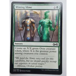 MTG Magic The Gathering MTG Miming Slime Card UMA 173/254 Sorcery Green - Image 1
