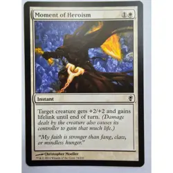 MTG Magic The Gathering Moment Of Heroism Instant Card 74/210 White Scars Of Mir - Image 1