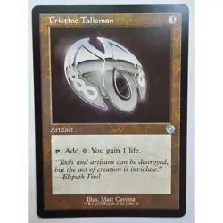 MTG Magic The Gathering Pristine Talisman Artifact Card 2022 The Brothers War Re - Image 1