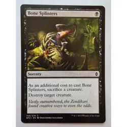 MTG Magic The Gathering Bone Splinters Sorcery Black Common BFZ 105/274 - Image 1