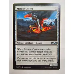 MTG Magic The Gathering Meteor Golem M20 Artifact Creature Card - Image 1