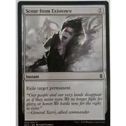 MTG Magic The Gathering Scour From Existence Instant Card Blue Black - Image 1