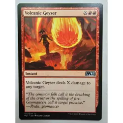 MTG Magic The Gathering Volcanic Geyser M21 Instant Card Red - Image 1