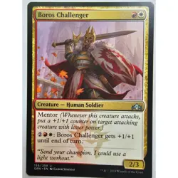 MTG Magic The Gathering Boros Challenger Creature Card White Red Guilds Ravnica - Image 1