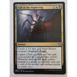 MTG Magic The Gathering Call Of The Nightwing Sorcery Card GKI Blue Black - Image 1