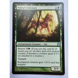 MTG Magic The Gathering Nylea's Emissary Enchantment Creature Card 2013 - Image 1