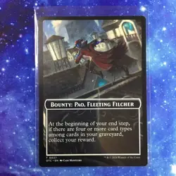 MTG Bounty: Paq, Fleeting Filcher (0037) NM-Mint Commander: Outlaws of Thunder J - Image 1