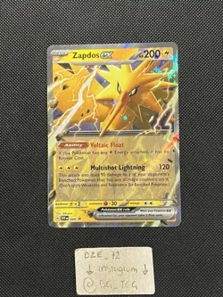 Pokemon ENGLISH - 151 - Zapdos Ex - SVP 049 - Full Art PROMO - M/NM - Image 1
