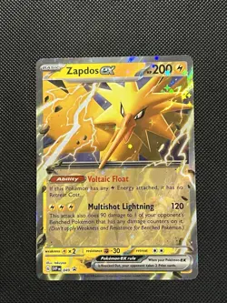 Pokemon ENGLISH - 151 - Zapdos Ex - SVP 049 - Full Art PROMO - M/NM - Image 2