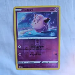 Pokemon Clefairy 074/192 Rebel Clash Reverse Holo Common - Image 1