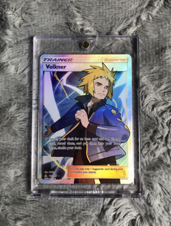 Pokemon TCG Volkner 156/156 Ultra Prism Sun & Moon Holo Ultra Rare - Image 1