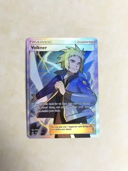 Pokemon TCG Volkner 156/156 Ultra Prism Sun & Moon Holo Ultra Rare - Image 2