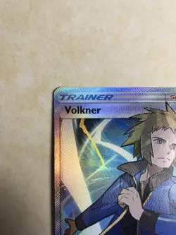 Pokemon TCG Volkner 156/156 Ultra Prism Sun & Moon Holo Ultra Rare - Image 3