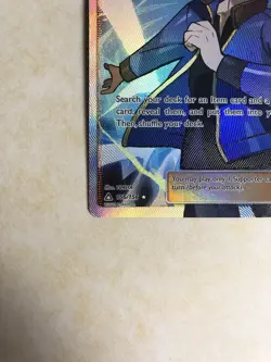 Pokemon TCG Volkner 156/156 Ultra Prism Sun & Moon Holo Ultra Rare - Image 5