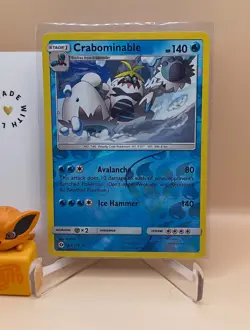 Pokemon TCG Sun and Moon Base Set LP Crabominable 43/149 - Image 5