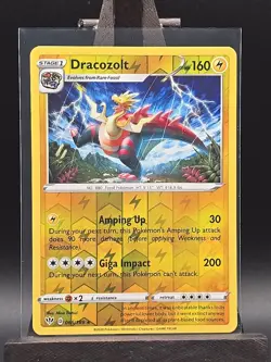 2020 Pokemon, Darkness Ablaze, #65/189 Dracozolt, Reverse Holo Rare - Image 1