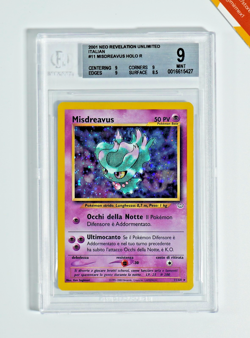 Pokemon BGS 9 Misdreavus #11 Holo Neo Revelation Unlimited 2001 Italiano - Image 1