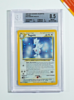 Pokemon BGS 8.5 Togetic #16 Holo Neo Genesis Unlimited 2000 Italiano - Image 1