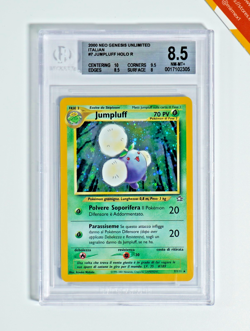 Pokemon BGS 8.5 Jumpluff #7 Holo Neo Genesis Unlimited 2000 Italiano - Image 1
