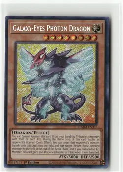 Yugioh Galaxy-Eyes Photon Dragon BLMM-EN007 Secret Rare NM 1st Ed - Image 1