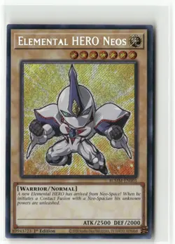 Yugioh Elemental HERO Neos BLMM-EN003 Secret Rare NM 1st Ed - Image 1