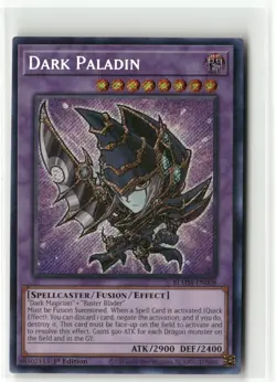 Yugioh Dark Paladin BLMM-EN008 Secret Rare NM 1st Ed - Image 1