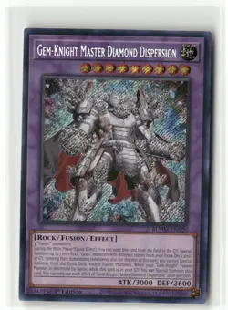 Yugioh Gem-Knight Master Diamond Dispersion BLMM-EN020 Secret Rare NM 1st Ed - Image 1