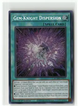 Yugioh Gem-Knight Dispersion BLMM-EN023 Secret Rare NM 1st Ed - Image 1