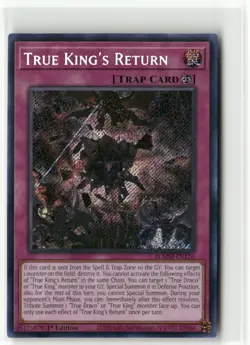 Yugioh True King's Return BLMM-EN176 Secret Rare NM 1st Ed - Image 1