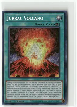 Yugioh Jurrac Volcano BLMM-EN019 Secret Rare NM 1st Ed - Image 1