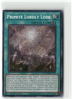 Yugioh Primite Lordly Lode BLMM-EN172 Secret Rare NM 1st Ed - Image 1