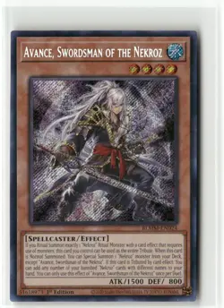 Yugioh Avance, Swordsman of the Nekroz BLMM-EN024 Secret Rare NM 1st Ed - Image 1