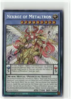 Yugioh Nekroz of Metaltron BLMM-EN026 Secret Rare NM 1st Ed - Image 1