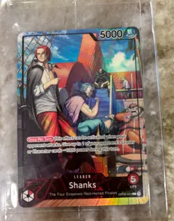 PSA One Piece Card Game SHANKS OP09-001 Holo Promo - SEALED - Image 1