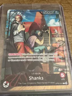 PSA One Piece Card Game SHANKS OP09-001 Holo Promo - SEALED - Image 1