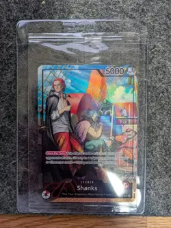 PSA One Piece Card Game SHANKS OP09-001 Holo Promo - SEALED - Image 1