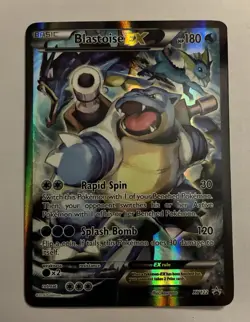 Pokemon TCG Card - Blastoise EX XY122 Black Star Promo Full Art XY Holo Rare LP - Image 1