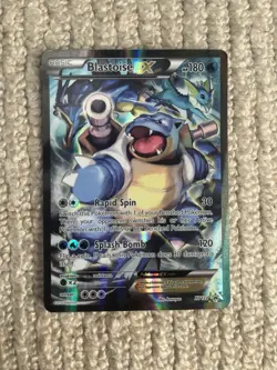 Pokemon TCG Card - Blastoise EX XY122 Black Star Promo Full Art XY Holo Rare LP - Image 1