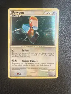 Pokemon Card Porygon HGSS22 Exc Black Star Promo Holo Rare Nintendo 2010 - Image 1