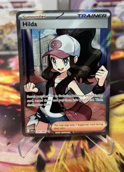 Hilda 164/086 Holo Ultra Rare White Flare Full Art Pokemon Card TCG Trainer NM - Image 1