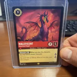Disney Lorcana Maleficent Monstrous Dragon 113/204 Legendary Non-Foil TCG Card - Image 1