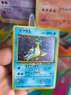 Pokemon Karte Card Lapras Mysterious Of Fossil 1997 Holo Wotc japanese NM- Swirl - Image 2