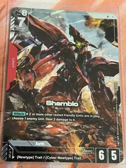 Gundam Trading Card Game Shamblo Alternate Art Foil - GD01-047 NM R+ Rare - Image 1