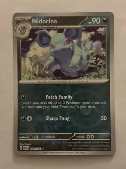 Nidorina Reverse Holo 030/165 Uncommon Card Scarlet and Violet 151 - Image 1